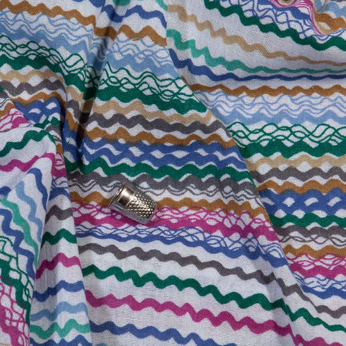 Sun-Rain Waves – Vintage-Stoff aus Baumwolle, Bild 2 von 4